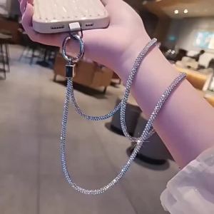 4mm Sparkly Rhinestone Cord Softness Tube String Trimming for Hoodies Trouser Drawstring DIY Dresses Shoes Bags Party Decoration