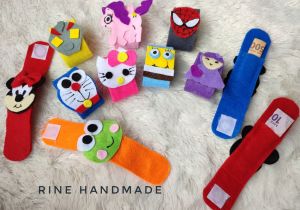 Amplop lebaran model jam tangan karakter random isi 12 Rine handmade 3