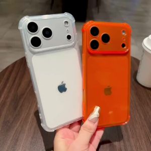 Four Corner Anti Fall Clear Phone Case For iPhone 17 Air 16 15 14 13 12 Mini XS 11 17 Pro Max XR 7 8 Plus Soft TPU Protect Shell