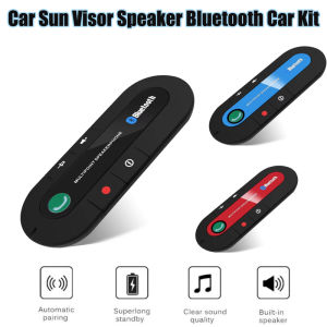 kebidumei | Kebidumei Car Sun Visor Speaker Wireless Handsfree Car Bluetooth Kit For Phone Auto Bluetooth Audio Receiver Accessories