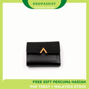 DROPASSIST 1222 3 Folds Short Wallet Bag Dompet Wanita Perempuan Pouch Purse Beg Tangan Coin Wanita