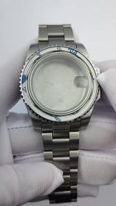 40.5mm Mechanical Watch Case Fit NH35 NH36 Movement Sapphire Lens Black Blue Green Arabic Numerals Watch Box Parts Accessories