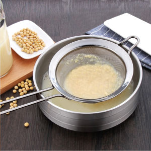 Stainless Steel Baking Tool Flour Sieve Oil Skimmer Tea Drainer Auxiliary Food Net Sieve Filter Kitchen Cooking Utensils