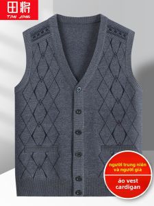 TIANJIANG | Áo Vest Len cho Nam Trung Niên và Người Già