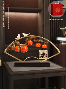 Kisstyle | Decor Blessing Gift New Chinese Style TV Cabinet Wine Cabinet Decoration