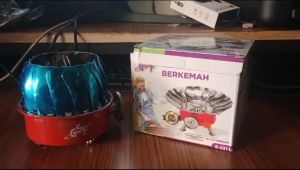 GSF G-3311 Kompor Camping Gas Alat Masak Mini Variasi Bunga Anti Angin