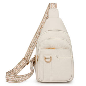 Fashionable Soft Leather Crossbody Bag for Women 2024 New Style Casual Commuter Shoulder Bag Multi-layer Small Backpack