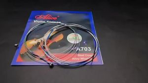 Alice A703 Violin Strings Alloy Wound Silver Steel Violin Strings for 1/2 3/4 4/4 Violin Accessories