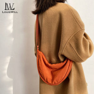 LouisWill กระเป๋ากระเป๋าสะพายข้างสถานะกระเป๋าสะพายไหล่กระเป๋าสะพายกระเป๋าทรงเกี๊ยวแฟชั่นกระเป๋าน้ำหนักเบาสะพายข้างกระเป๋า กระเป๋าสะพายข้างสำหรับผู้ชายผู้หญิงกระเป๋ากระเป๋าเดินทางกระเป๋า กระบวนการจัดการแฟชั่นประกอบด้วยส่วนประกอบ
