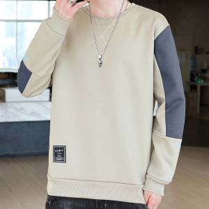TUCANO | American Colorblock New Spring Casual Loose Round Neck Long Sleeve T-Shirt