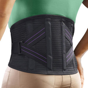Breathable Back Brace for Lower Back Pain Relief for Women/Men Back Support Belt with 4 Stays for Heavy Lifting Sedentariness