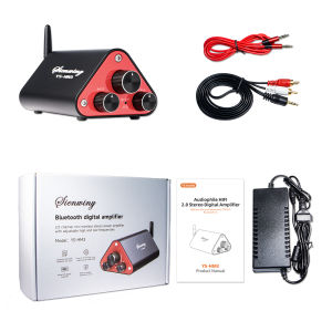 HiFi 2.0 Stereo Digital Amplifier NE5532 Dual Op Amp Ultra-Low Distortion Bluetooth 5.4/USB/AUX 3 Input Modes