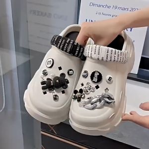 SAROMON(Surabaya) Sandal Kodok Wanita Kekinian Sandal Jelly Baim Wanita Selop Sandal Baim Wedges Platform