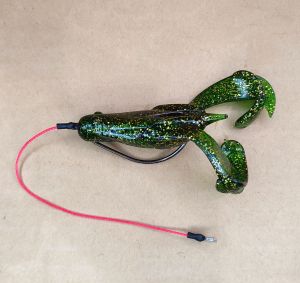 RUNNER FROG BIG 9CM 15 GR + HOOK PIPIH 4X STRONG 4/0. umpan toman. umpan gabus.