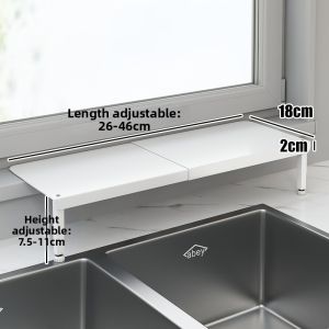 QIMAHUANGZI | Window Kitchen Shelf Space-saving Double Layer Shelf