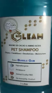 MADRE DE CACAO EXTRACT WITH AMINO ACID PET SHAMPOO 1LITTER BUBBLE GUM SCENT
