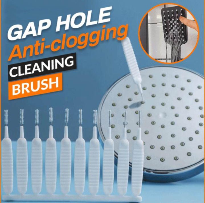 10pcs/set Shower Nozzle Cleaning Brush Anticlogging Shower Phone Hole