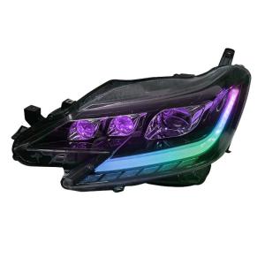 Bộ Đèn Pha LED Laser RGB Có Đèn Chạy Ban Ngày Và Đèn Xe Hướng Dẫn Tùy Chỉnh