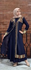 Abiyyuco GL1067 | Abaya Turkey Mewah Turki Hitam Turkiy Warna Terbaru Elegan