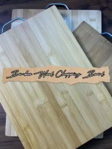 Bilibili Bamboo Wood Chopping Board Cutting Board Board With Stainless Steel/Built-in Handle