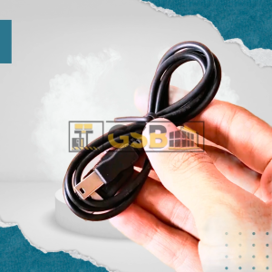 Kabel Charger Mini USB Hitam | Cocok untuk Perangkat Lama & Aksesoris Elektronik