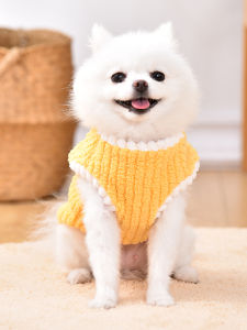 Warm Plaid Velvet Button-Up Sweater for Cats And Small Dogs Autumn Winter Pet Clothing Outdoor Cute Style General Seasonal Use