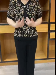 Áo Trung Niên Nữ Tặng Mẹ A26 thời trang người lớn tuổi 40 50 60 70 mặc nhà hè thu sang trọng cao cấp Bigsize giá rẻ