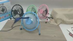 USB Silent Fan Desk Cooler for Laptop Notebook Desktop PC Office Summer Cooling Fan 4 Blades Rotatable USB Mini Fans Socket