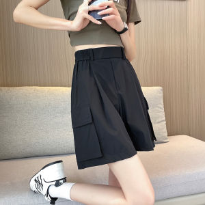 American Style High Waist Loose Fit Sporty Womens Work Trousers Spring Autumn Popular Multi-Pocket Straight Leg Wide Leg Pants