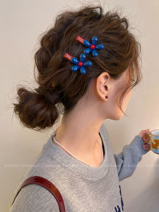 กิ๊บติดผมดอกไม้สีสันสดใสสำหรับผู้หญิง 2025 ทรงใหม่ ไฮเอนด์ ด้านข้าง กิ๊บติดผมหน้า กิ๊บติดผมตกแต่งผม ทรงใหม่ ไฮเอนด์