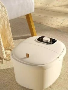 Automatic Constant Temperature Electric Heating Foot Bath Tub with Massage Wheels Home Foot Spa Basin Roller Foot Soak Tool