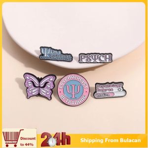 Psychology Brooch Pin Medical Enamel Lapel Badge Jewelry Gift Psychiatrist Jewelry Graduation Gift