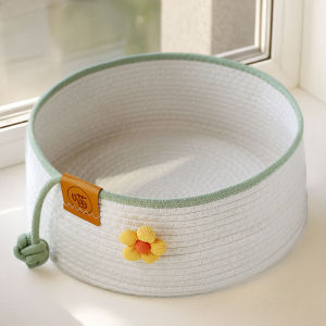 VOA | Seasonal Cotton-Linen Weave Cat Bed