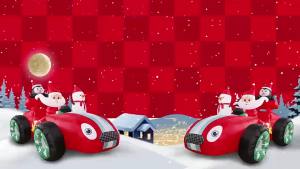 8FT Christmas Santa Monster Truck Snowman Inflatables Decoration Build-in LED Lights for Garden Patio Lawn Party Xmas Prop