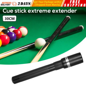 Billiard Pool Stick Extension End Lengthener Pool Cue Extender Billiards Shaft Sleeve Pool-Cue-Extender-Black