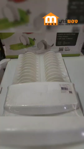 ถาดคว่ำจาน คละสี มีช่องเสียบจานได้ 8ใบ มีช่องเสียบตะเกียบ และช้อนส้อม Elegance Dish Tray #ร้านมาร์ยอง