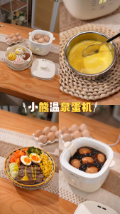 Bear ZDQ-T10Y2 Egg Cooker & Food Steamer | 5 Modes | 10 Eggs | 24H Reservation | 300W | Antibacterial 99.9%