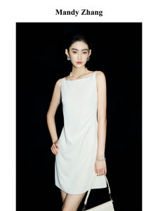 Off-Shoulder White Strap Bridal Dress Short Summer