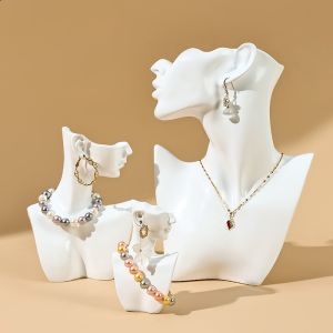 Jewelry Display Stand Portrait Neck Model Necklace Jewelry Showcase Fashion Accessories Photography Props Earring Stand