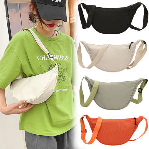 Trendy Plain Shoulder Bags Lightweight Diagonal Waist Bags for Women
