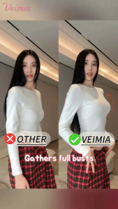 【VEIMIA NEW-IN】VEIMIA Lifted Anti-sagging Bra With Rounded Bust Shape Pressure-free Seamless For Daily Support