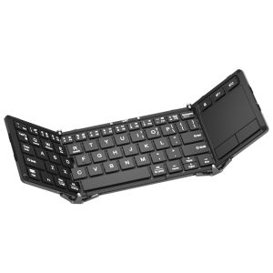 B．O．W | BOW Wireless Foldable Keyboard Mouse Set Touchpad For Huawei Phones Apple Tablets iPad Xiaomi Laptops Desktops Silent Typing