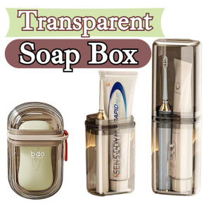 Travel Soap Case with Lid Travel Toothbrush Mouthwash Cup Portable Soap Box Sealed Soap Box