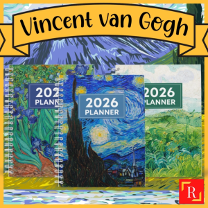 [2 in 1] 2026 Vincent van Gogh Monthly Planner + Weekly Planner / Notebook-(A5 | 120 pages)|ROYCE PUBLISHING