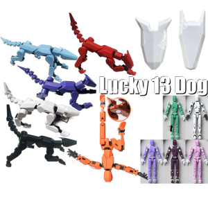 T13 Dog DIY Lucky 13 Action Figure Multi Style Collage Robot Action Figure Movable Joints Dummy 13 Kid Toys