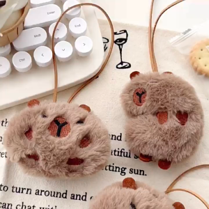 Móc Khóa Dây Gắn Túi Capybara Chuột Lang Nước Dễ Thương Đáng Yêu Màu Nâu M1