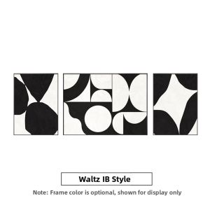 Black and White Abstract Sofa Background 3-piece Set Wall Decor