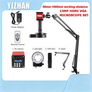 KUAIQU | YIZHAN IMX323 Sensor Electronic Digital Microscope For Soldering1080P HDMI VGA Industrial Camera150xLens for mobile phone repair