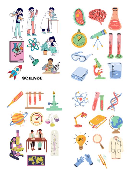 40 Pieces Science Sticker 🎀 Science Sticker | Lazada PH