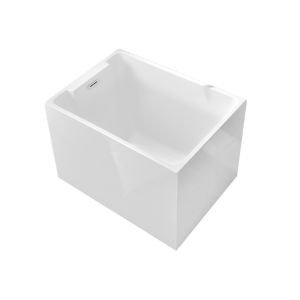 Minimalist Japanese Style Acrylic Seamless Small Bathtub Independent Mini Deepened 66 Bathing Adult Home Use Bathtub